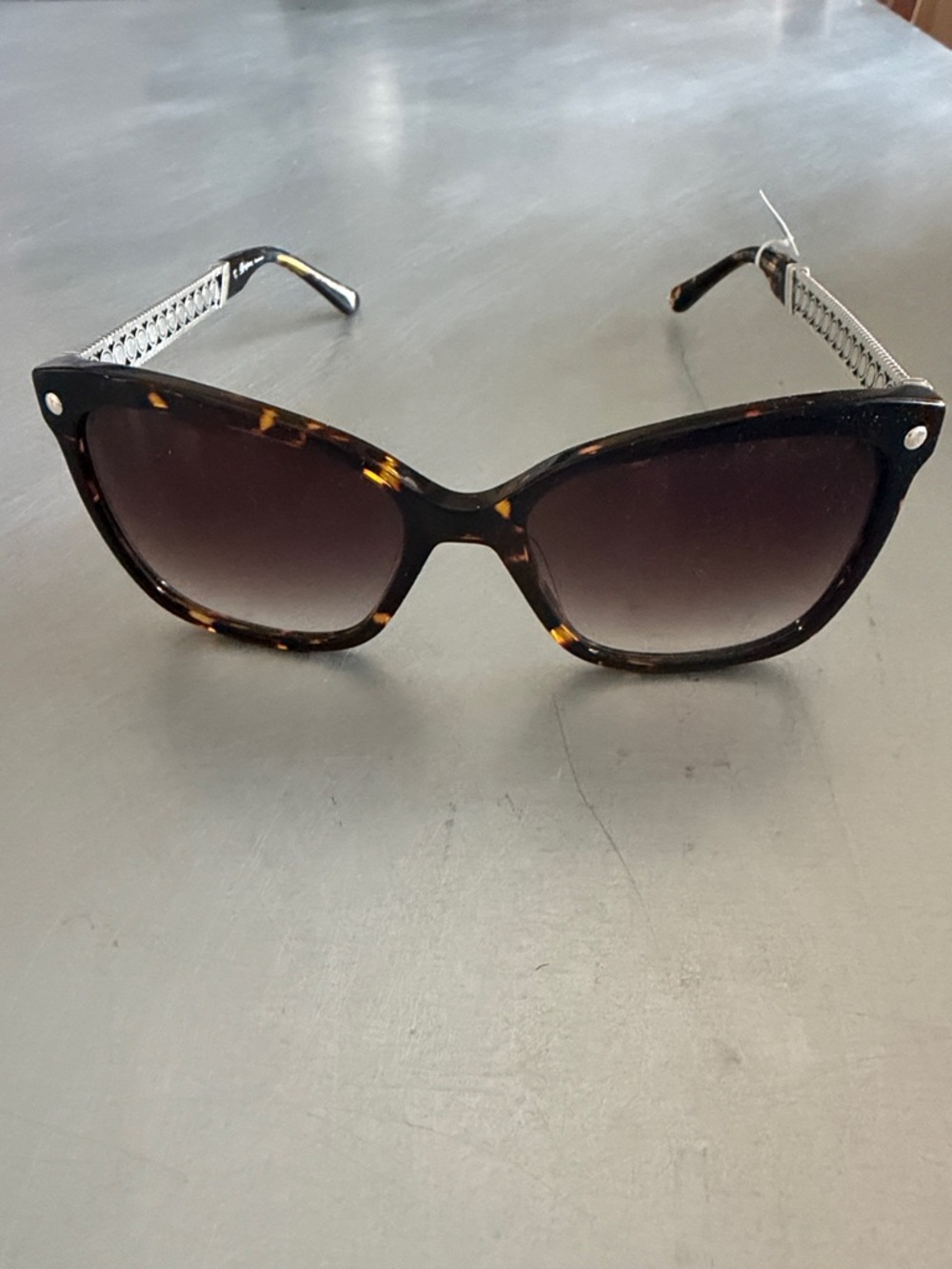 Brighton Tortoiseshell Cat-Eye Sunglasses with Gradient Brown Lenses
